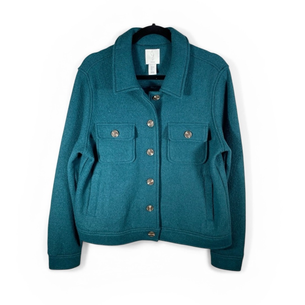 NWOT Joie Shacket in Ocean Green